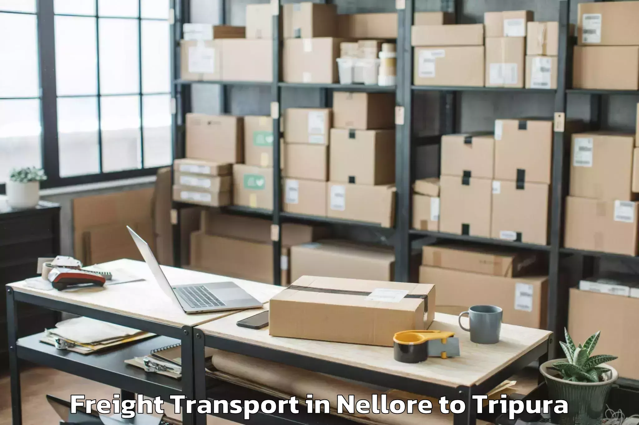 Comprehensive Nellore to Manughat Freight Transport